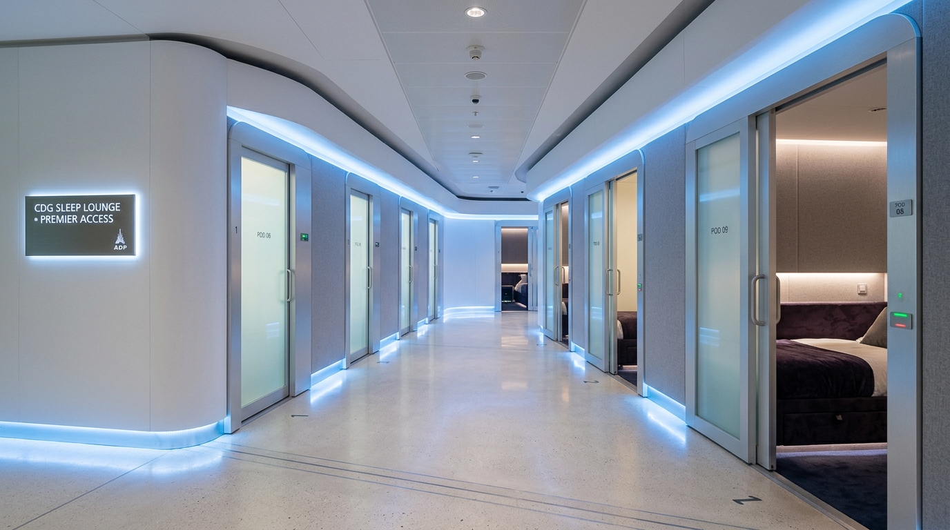 Lume Paris CDG airport sleep lounge